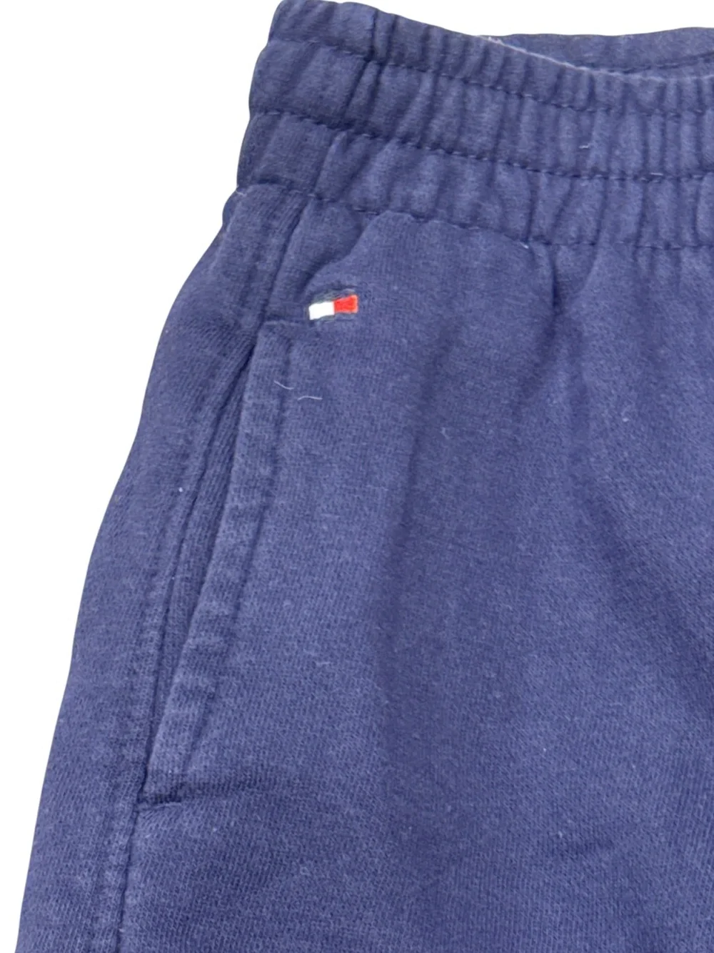 Tommy Hilfiger Boys Navy Sweat Shorts Fleece Logo Kids Toddler Size S 5T